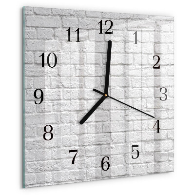 Wanduhr aus glas Ziegel