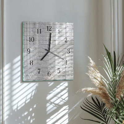 Wanduhr aus glas Ziegel