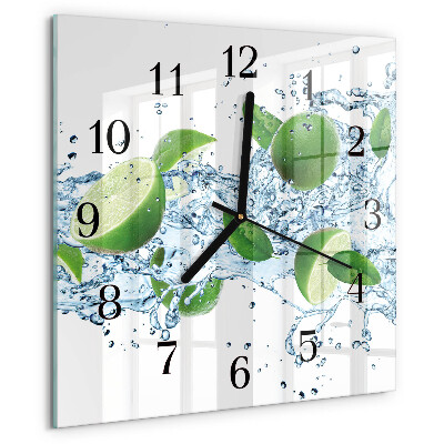 Wanduhr aus glas Kalziumkarbonat