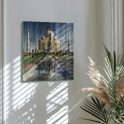 Wanduhr aus glas Taj Mahal