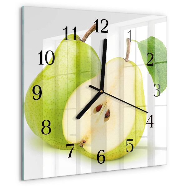Wanduhr aus glas Birnen