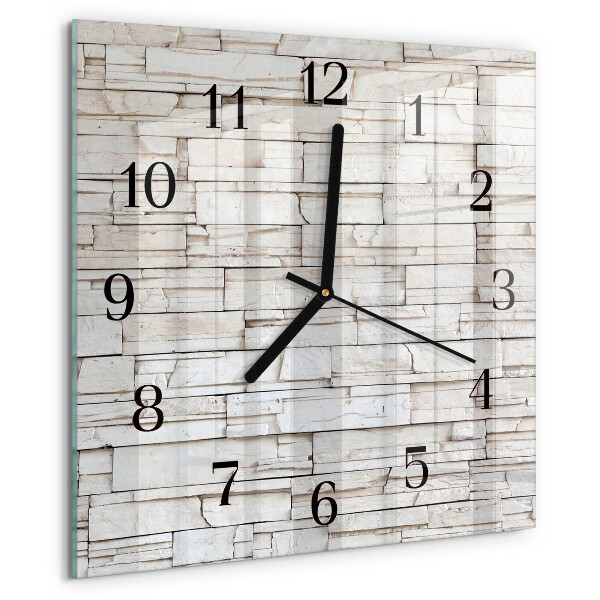 Wanduhr aus glas Klinker