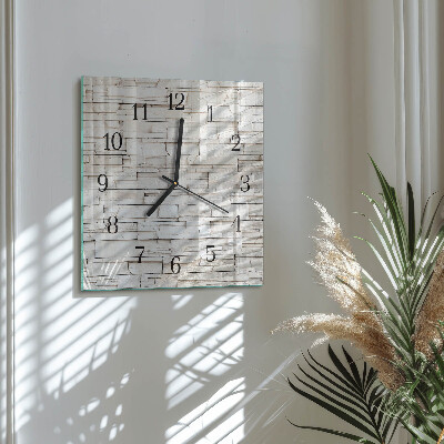 Wanduhr aus glas Klinker