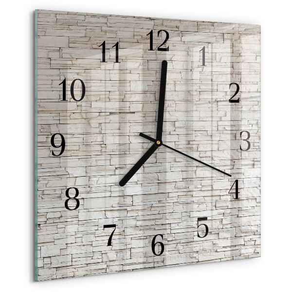 Wanduhr aus glas Klinker