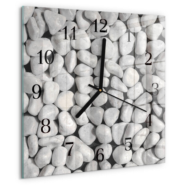 Wanduhr aus glas Steine