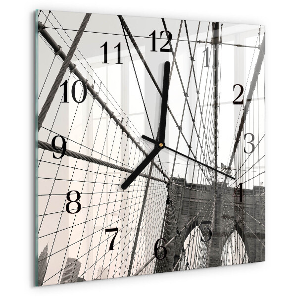 Wanduhr aus glas Brooklyn Bridge