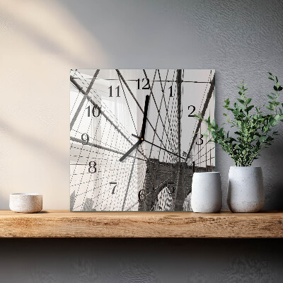 Wanduhr aus glas Brooklyn Bridge