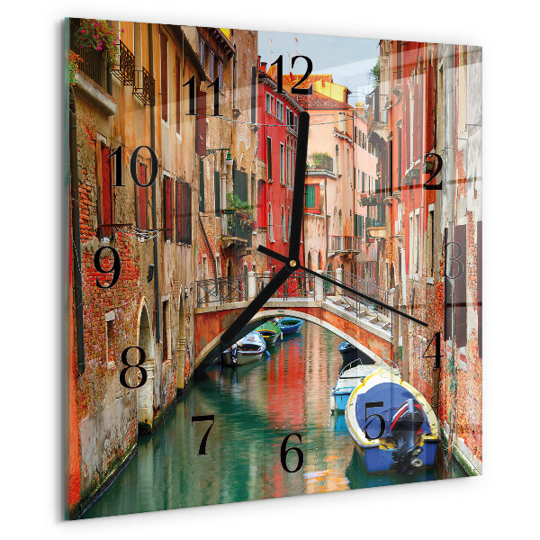 Wanduhr aus glas Venedig