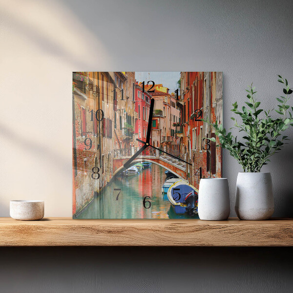 Wanduhr aus glas Venedig