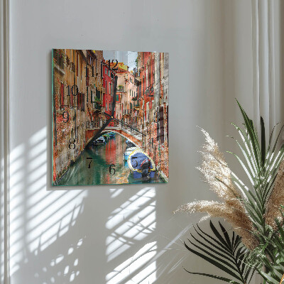 Wanduhr aus glas Venedig