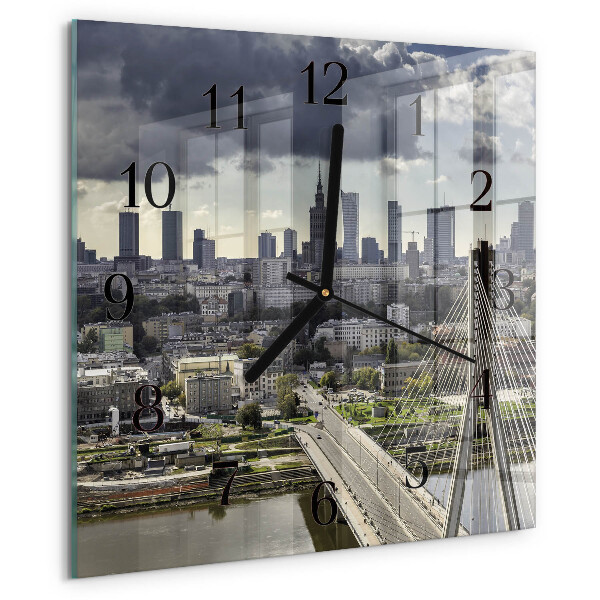 Wanduhr aus glas Warschau