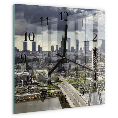 Wanduhr aus glas Warschau