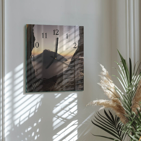 Wanduhr aus glas Ozeanberg