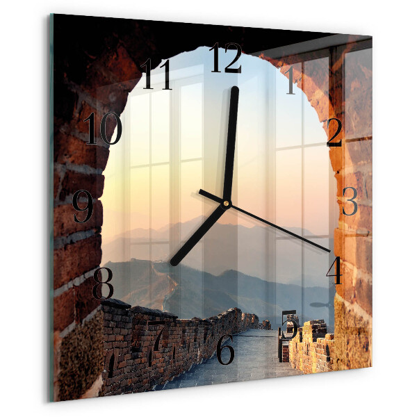 Wanduhr aus glas Chinesische Mauer