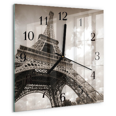 Wanduhr aus glas Paris