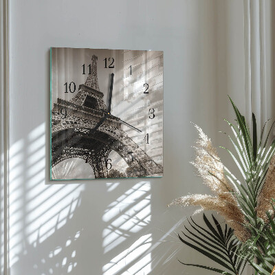 Wanduhr aus glas Paris