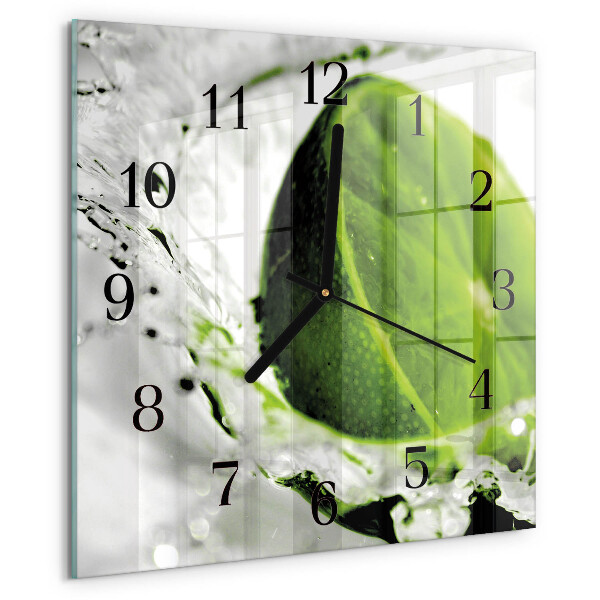 Wanduhr aus glas Kalziumkarbonat