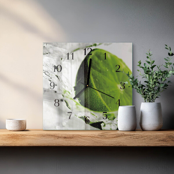 Wanduhr aus glas Kalziumkarbonat