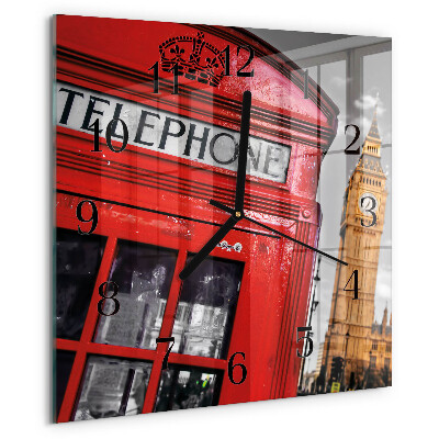 Wanduhr aus glas London