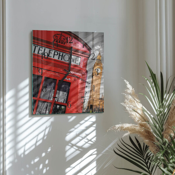 Wanduhr aus glas London