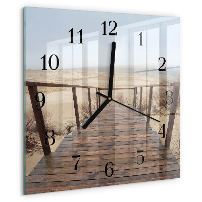 Wanduhr aus glas Pier