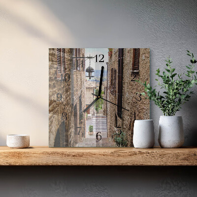 Wanduhr aus glas Avenue