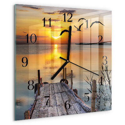 Wanduhr aus glas Bridge Lake