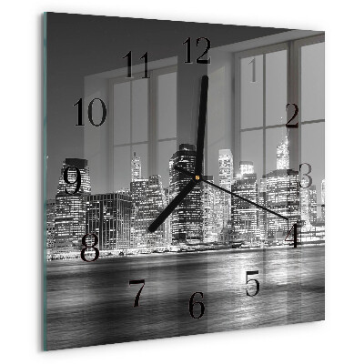 Wanduhr aus glas Horizont