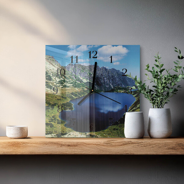 Wanduhr aus glas Morskie Oko