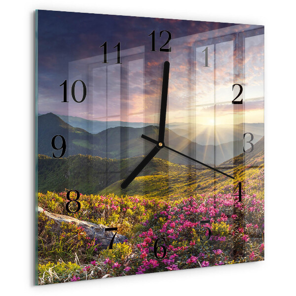 Wanduhr aus glas Landschaft