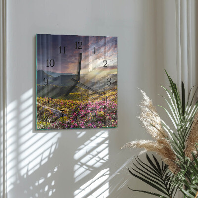 Wanduhr aus glas Landschaft