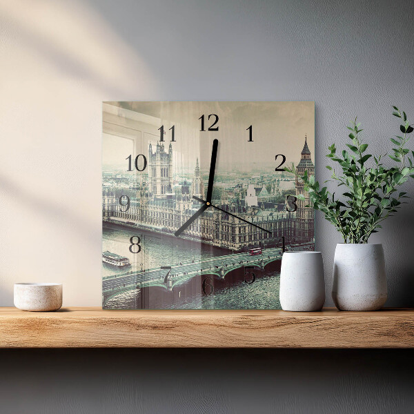 Wanduhr aus glas London