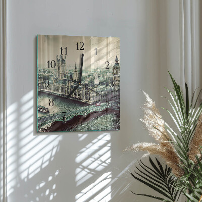 Wanduhr aus glas London