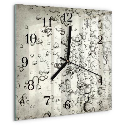 Wanduhr aus glas Tropfen