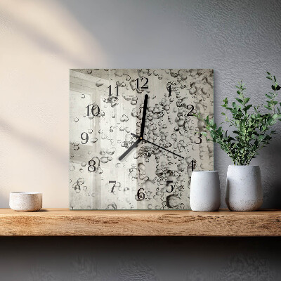 Wanduhr aus glas Tropfen