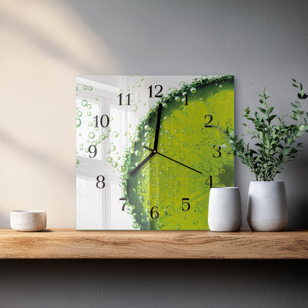 Wanduhr aus glas Kalziumkarbonat