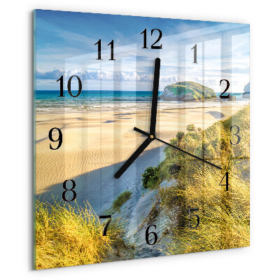 Wanduhr aus glas Strand