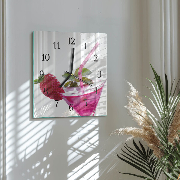 Wanduhr aus glas Cocktail