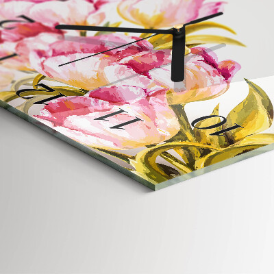 Wanduhr aus glas Aquarelle