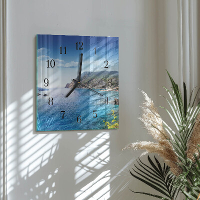 Wanduhr aus glas Bucht
