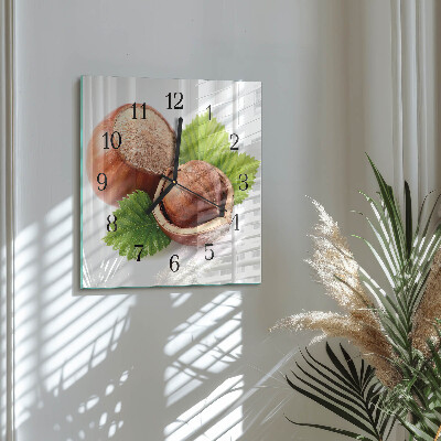 Wanduhr aus glas Sandsteine