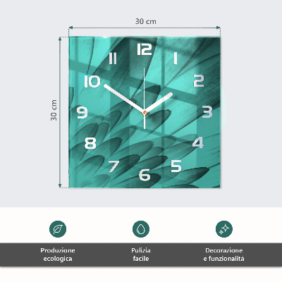 Wanduhr aus glas Gemüse