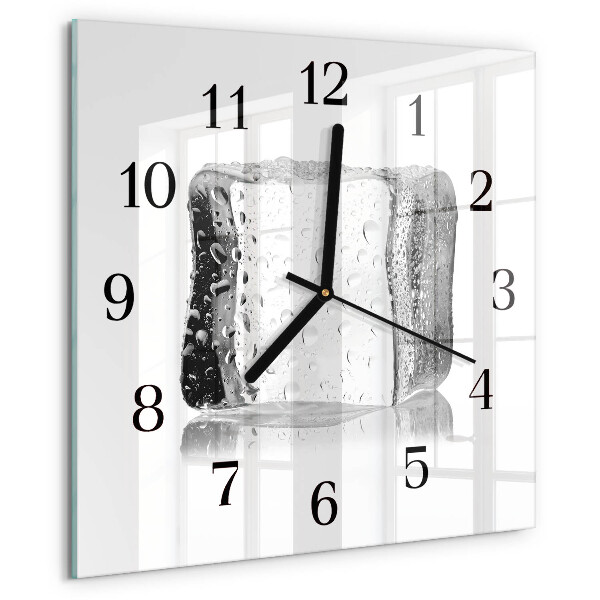 Wanduhr aus glas Eis