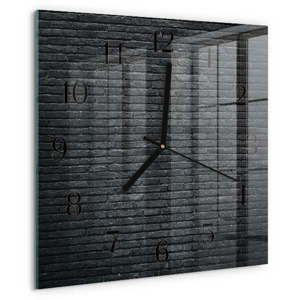 Wanduhr aus glas Klinker