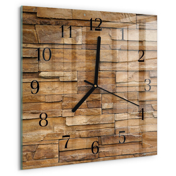 Wanduhr aus glas Klinker