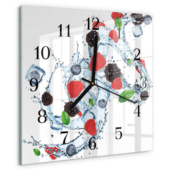Wanduhr aus glas Fruchteiscreme