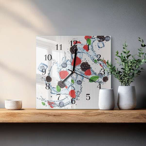 Wanduhr aus glas Fruchteiscreme