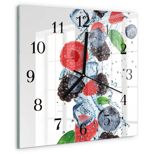 Wanduhr aus glas Fruchteiscreme