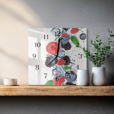 Wanduhr aus glas Fruchteiscreme