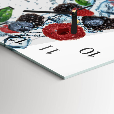 Wanduhr aus glas Fruchteiscreme